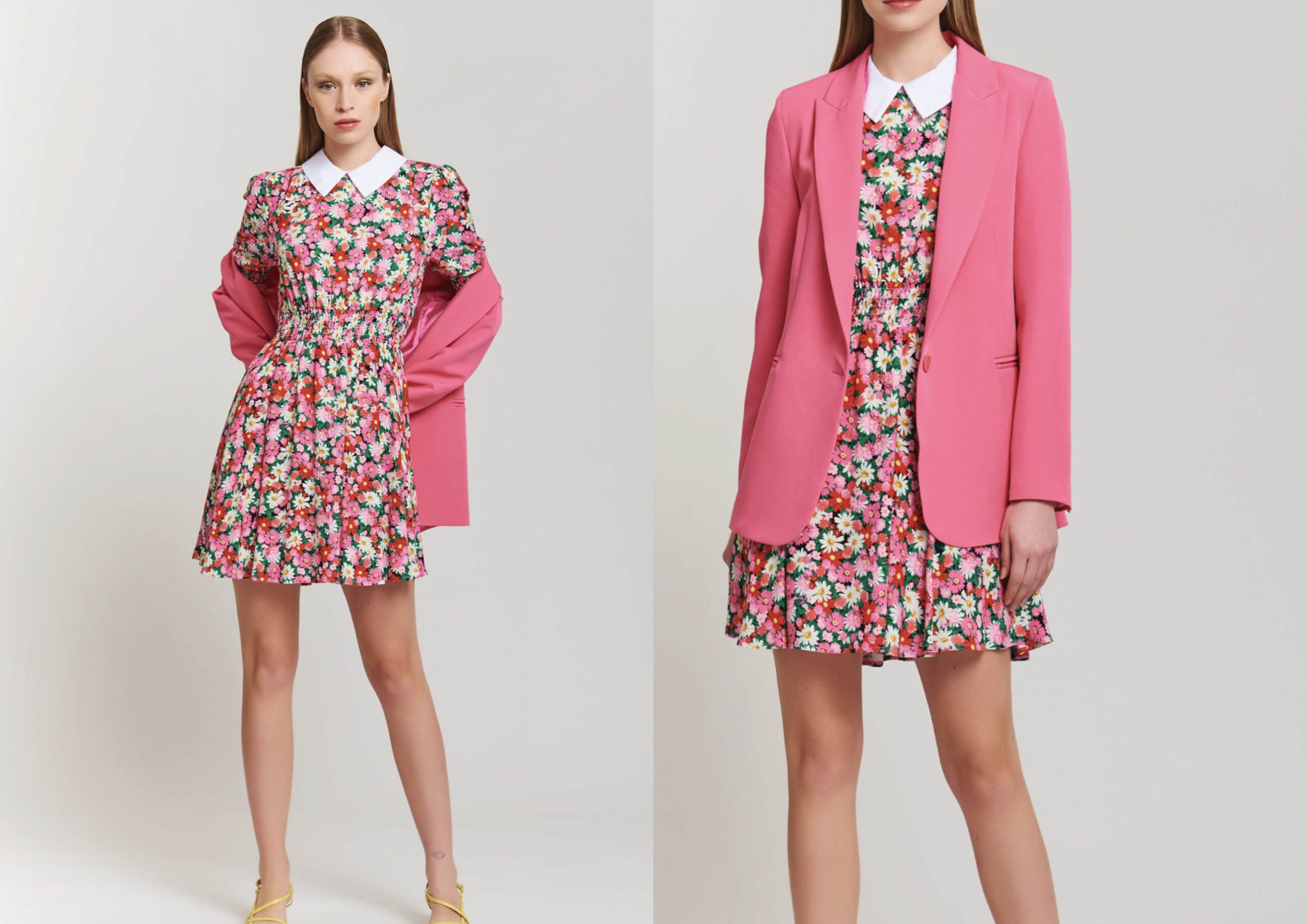 outfit stampa fiori vicolo