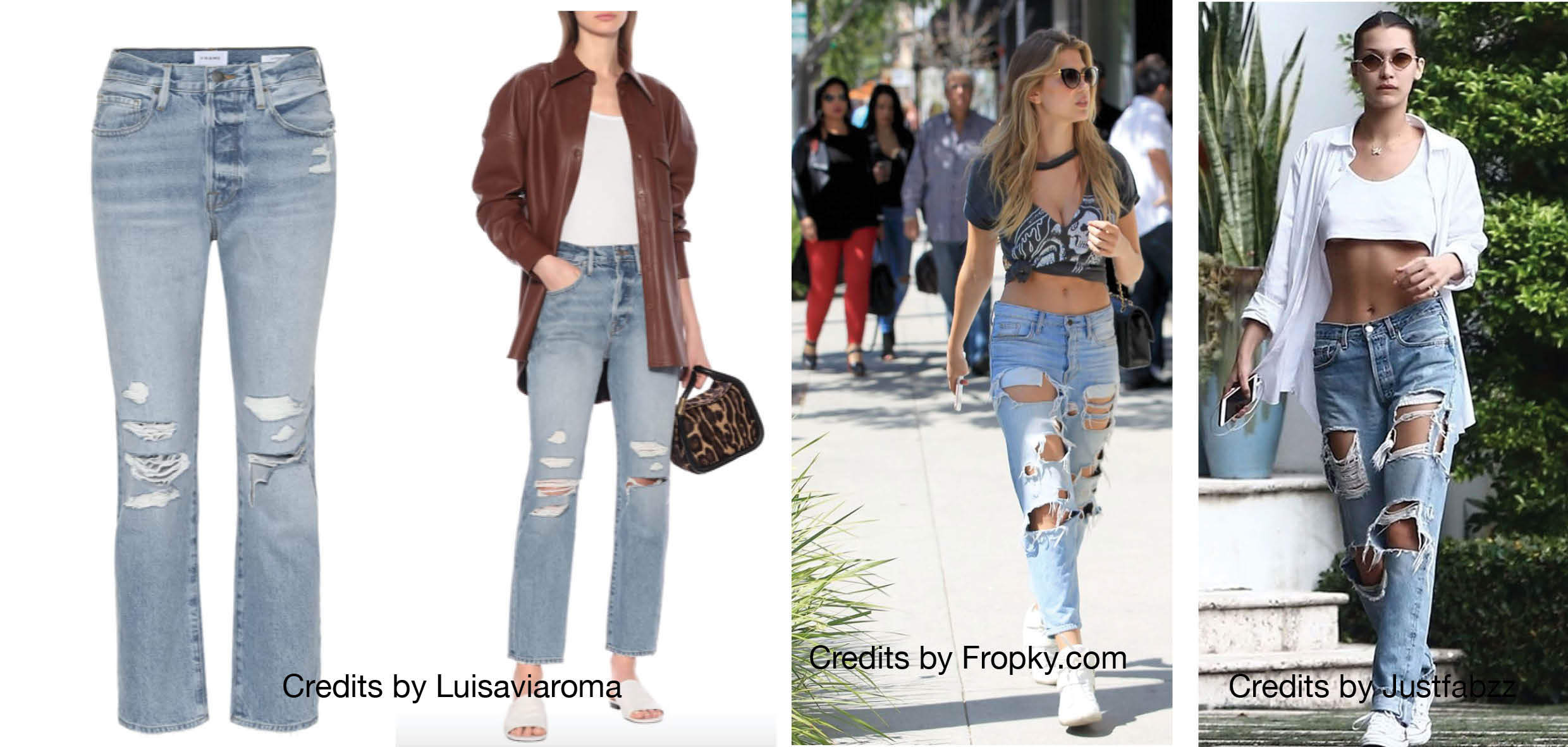 Guida ai jeans: modello ripped