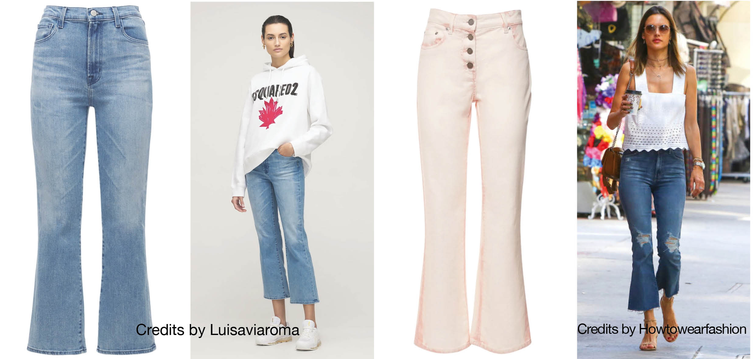 Guida ai jeans: modello Kick Flare