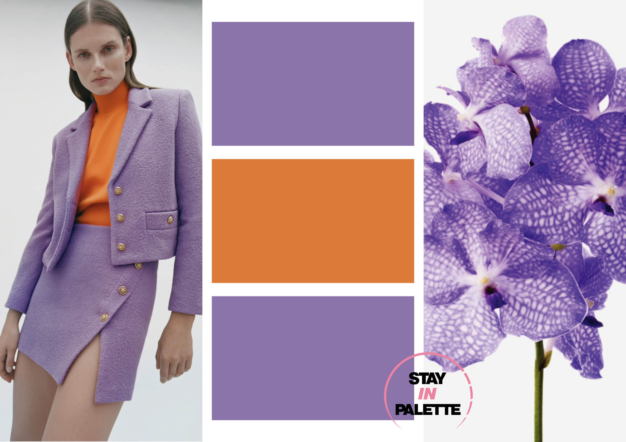 Amethyst Orchid and Marigold